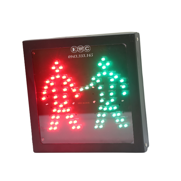 Đèn đi bộ vuông xanh đỏ 1xD200