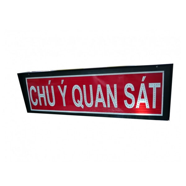 Biển led chú ý quan sát 1200x350